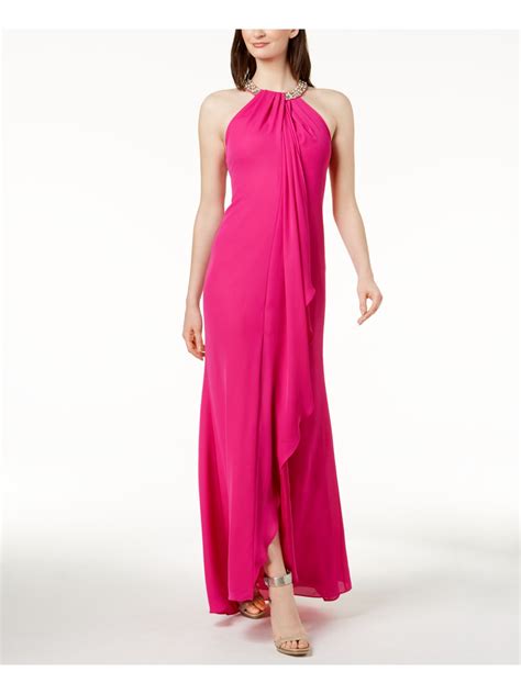 calvin klein lilac dress|calvin klein pink maxi dress.